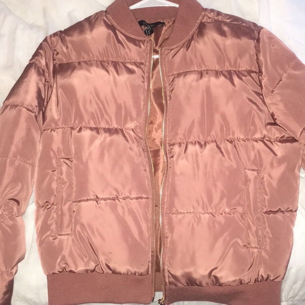 Pink F21 Puffer jacket - Picture 2 of 4